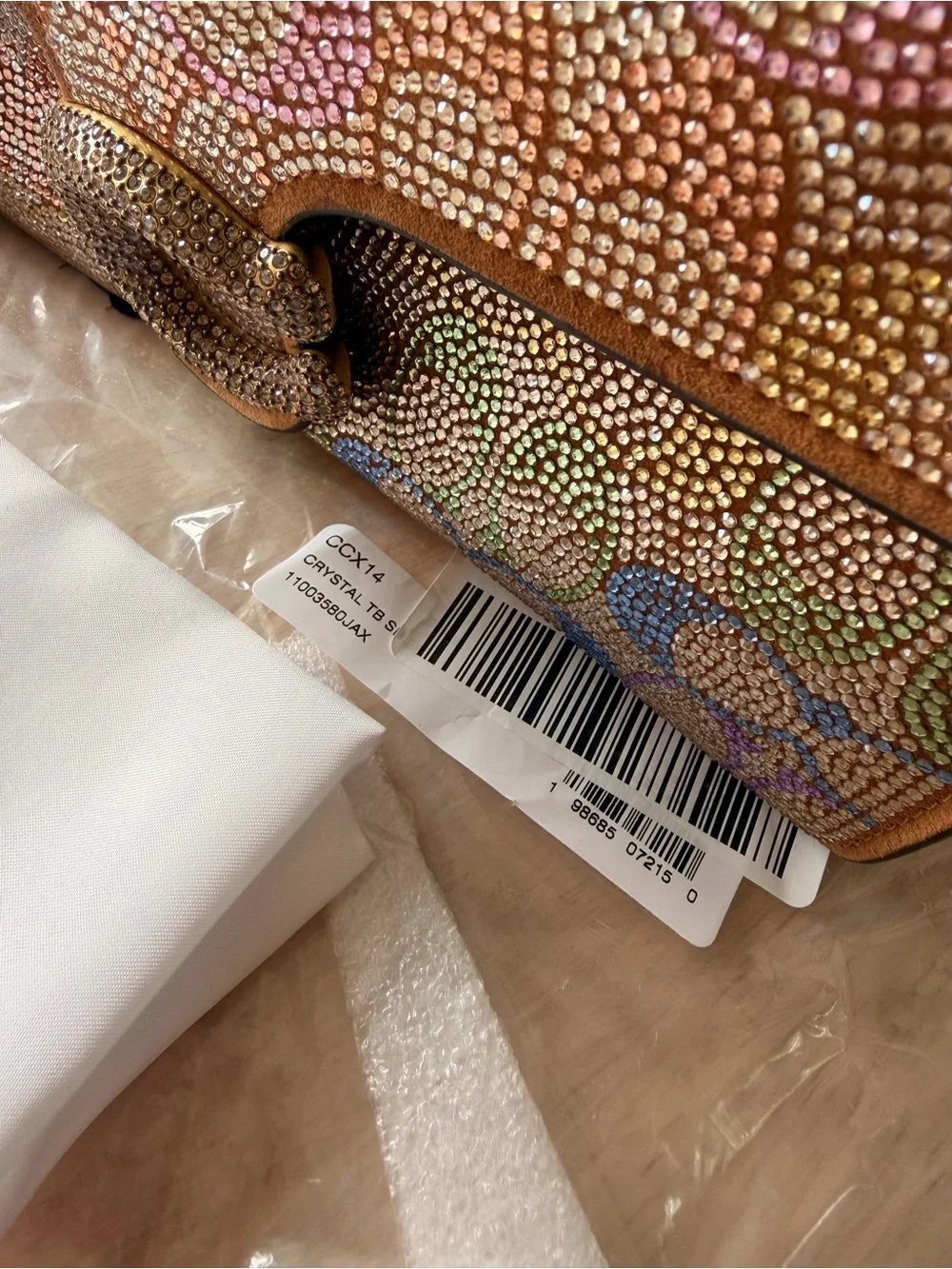 COACH CRYSTAL TABBY RAINBOW MULTI CCX14